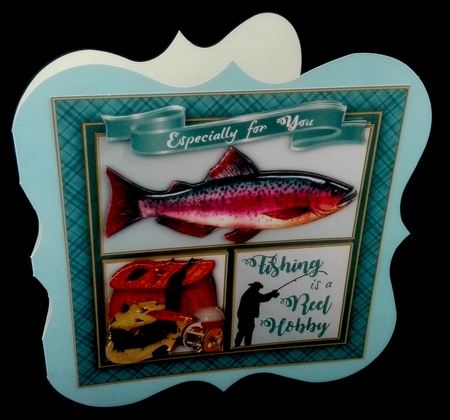 Fishing is a Reel Hobby Mini Kit by Diane  Hitchcox