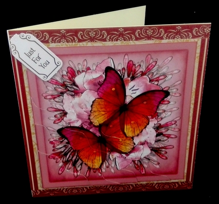 Butterflies & Flowers Wavey Corner Stacker by Diane  Hitchcox