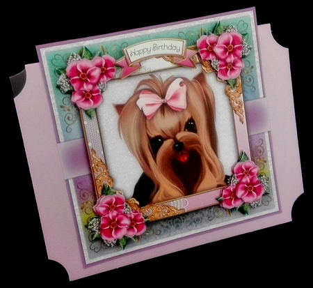 Doggy2 Birthday Card Kit by Diane  Hitchcox