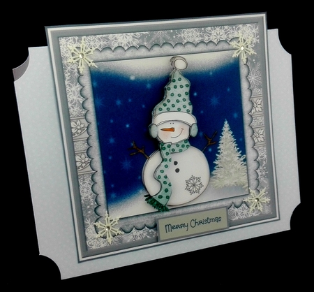 Snowflake snowman by Diane  Hitchcox