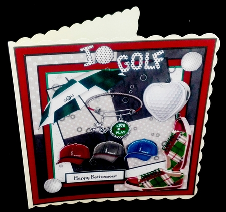 Male Card Golf 6 by Diane  Hitchcox