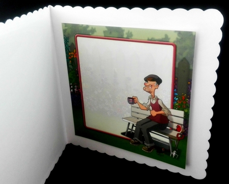 Gardening Dude 2 8x8 Insert by Diane  Hitchcox