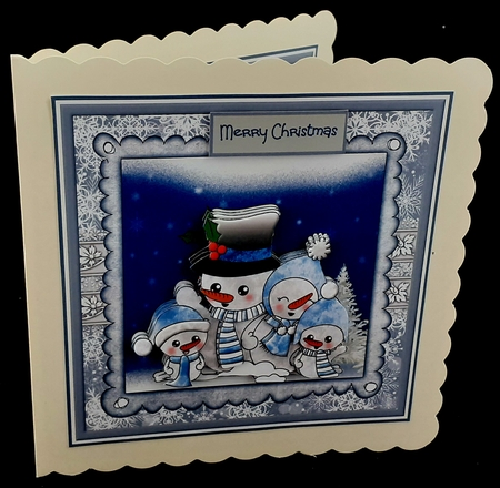 Snowman family by Diane  Hitchcox