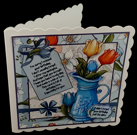 Belated flower vase by Diane  Hitchcox