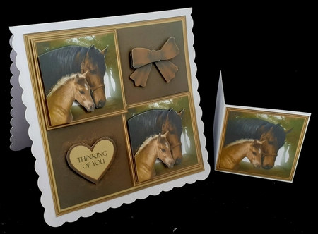 Horse and foal mini kit by Diane  Hitchcox