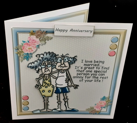 Funny Couple Anniversary  - Stella and Gus 1  by Diane  Hitchcox