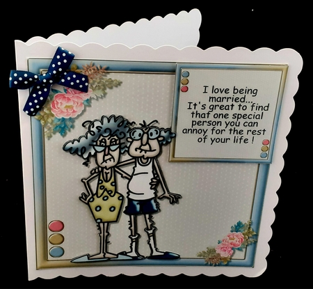Funny Couple Anniversary  - Stella and Gus 1  by Diane  Hitchcox