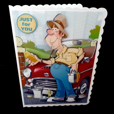 Car Wash Dude by Diane  Hitchcox