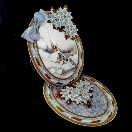 Ice Church Oval Easel Card Mini Kit Featured Gallery Photo