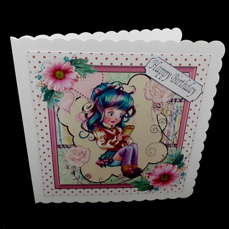 Little Texing Girl  by Diane  Hitchcox