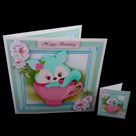 8x8 Minl Kit, Cutie in a Teacup by Diane  Hitchcox