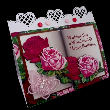 Step By Step Antique Roses Book Birthday by Diane  Hitchcox
