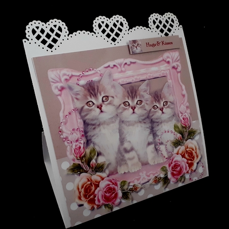 Cute Kittens Kit 4 Card Toppers by Diane  Hitchcox