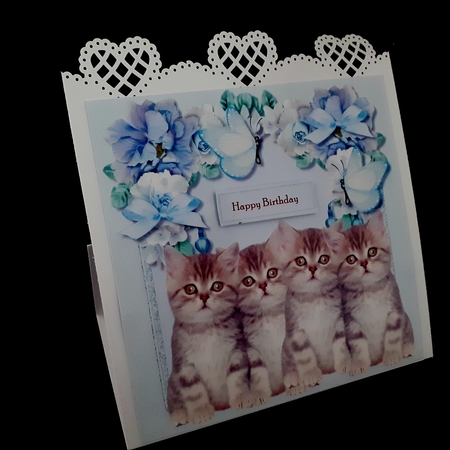 Cute Kittens Kit 4 Card Toppers by Diane  Hitchcox