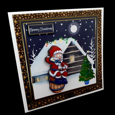 Santa happy, another year over by Diane  Hitchcox