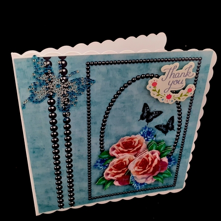  Roses & Butterflies by Diane  Hitchcox