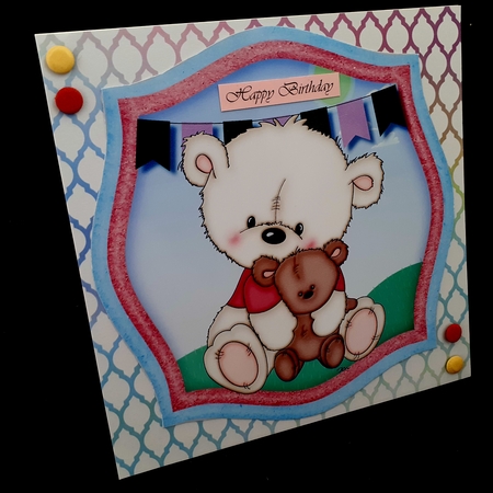Birtie Bear , Pink by Diane  Hitchcox