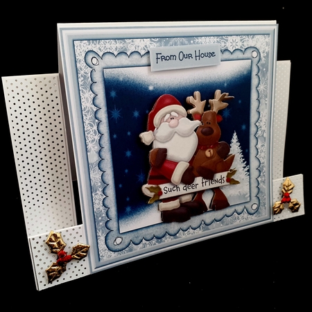 Santa and Rudolf by Diane  Hitchcox