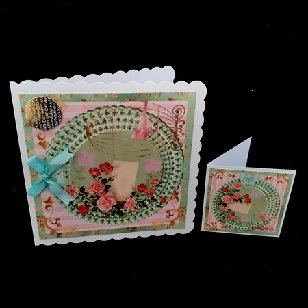 3 Floral Rose card fronts/toppers(blank) by Diane  Hitchcox