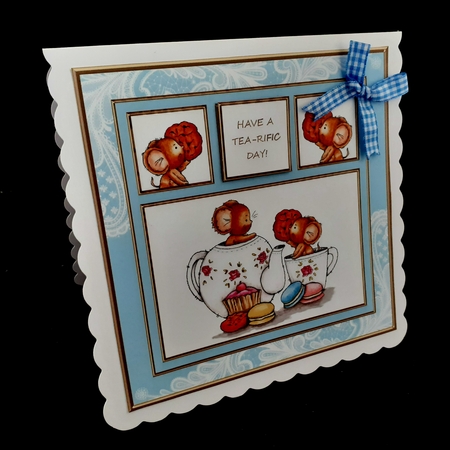 Have A Tea-rific Birthday! (Blue) by Diane  Hitchcox