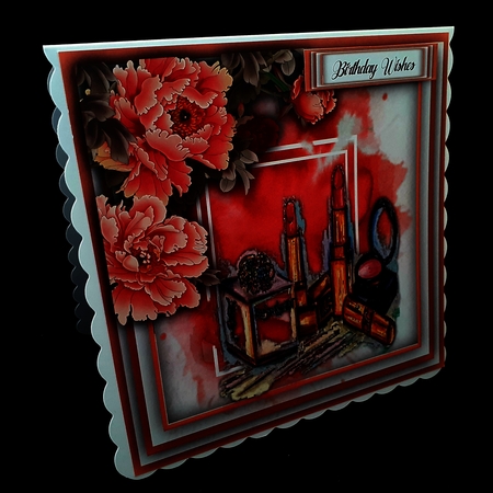 4, Sheet Card Fronts ,Make-up and Flowers by Diane  Hitchcox