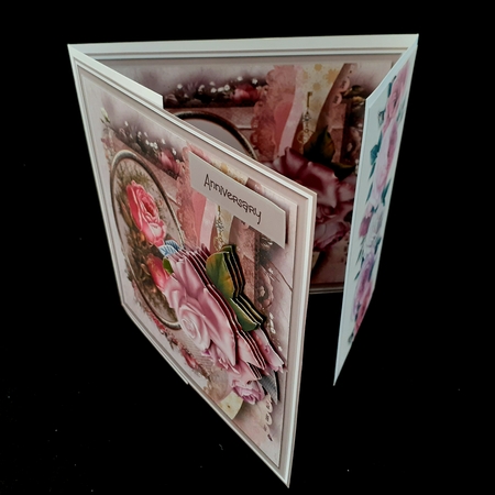 Pink vintage rose by Diane  Hitchcox