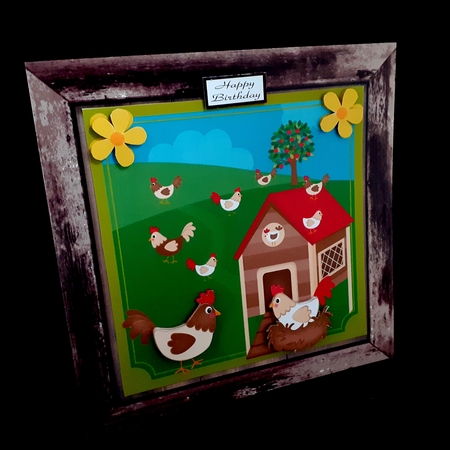 All about the chickens card front by Diane  Hitchcox