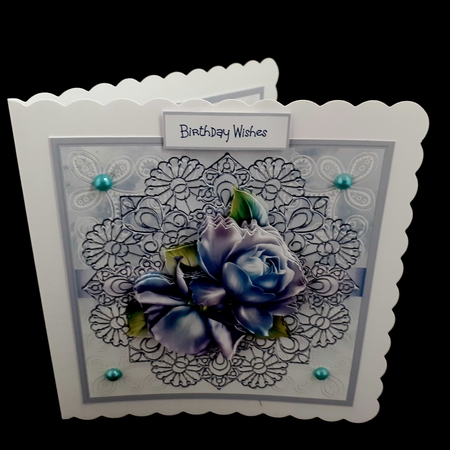 Blue rose by Diane  Hitchcox