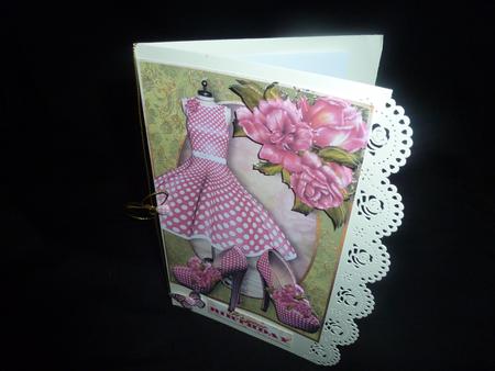 Pink Polka Dot Dress & Shoes by Diane  Hitchcox