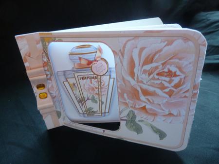 Peach Rose Perfume 7x5inch Aperture Card Mini Kit by Diane  Hitchcox