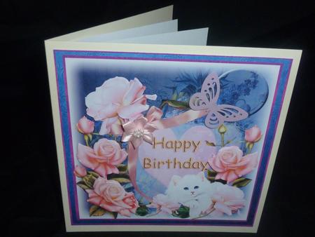 Beautiful Roses- Happy Birthday by Diane  Hitchcox