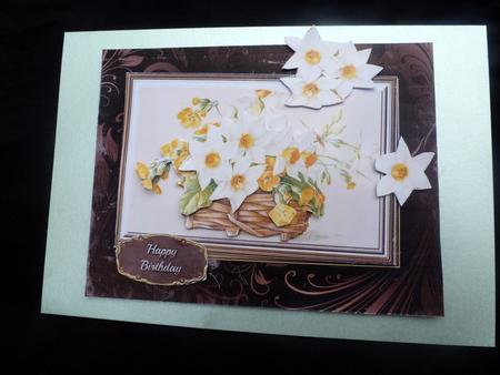 Fancy Daffodils Quick Card by Diane  Hitchcox