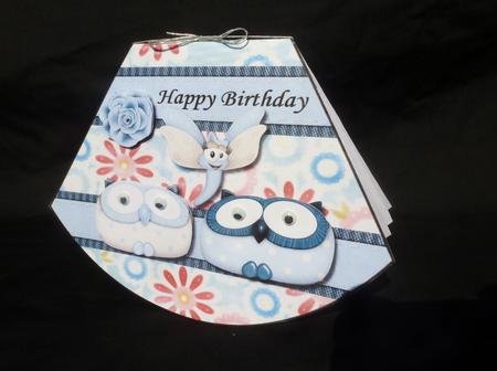 Quick Wobble Card with Cute Owls by Diane  Hitchcox
