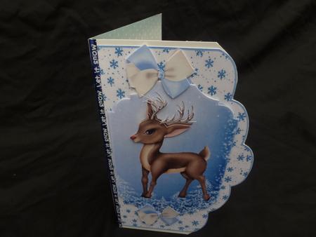Little Deer in the Snow Topper and Card Front by Diane  Hitchcox