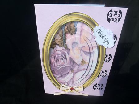 Beautiful Soft Lilac Roses in a Gold Frame  by Diane  Hitchcox