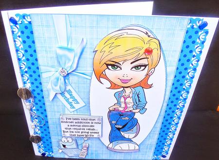 Teen Diva Has Internet Addiction Quick Card by Diane  Hitchcox