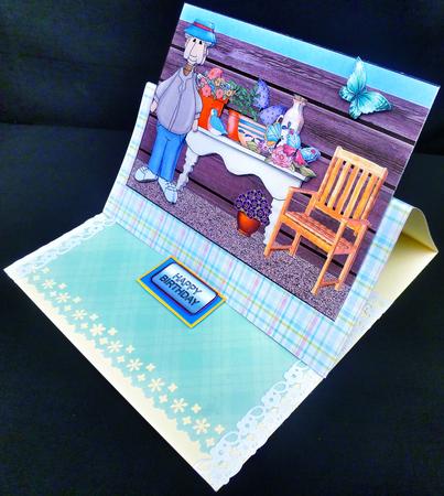 Table in the Garden by Diane  Hitchcox