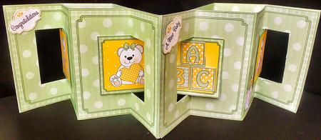3D New Baby Teddies Accordion Swing Card by Diane  Hitchcox