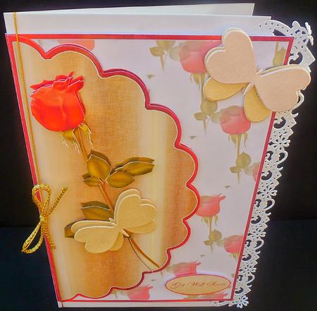 Single Rose by Diane  Hitchcox