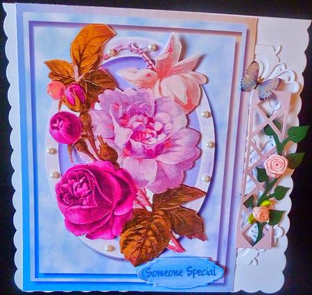 Lovely Roses in Lilac and Maurve  by Diane  Hitchcox