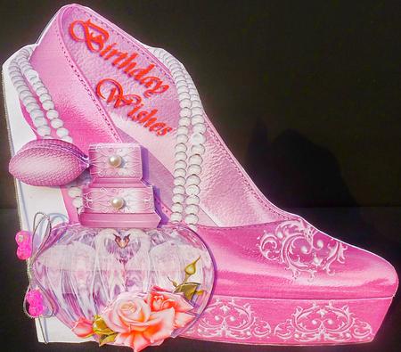 Beautiful Perfume and Heels for Birthday #3 by Diane  Hitchcox