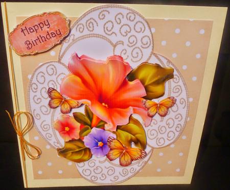 Beautiful Peach Flower Topper by Diane  Hitchcox
