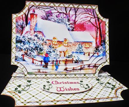 White Christmas Easel Card Mini Kit by Diane  Hitchcox