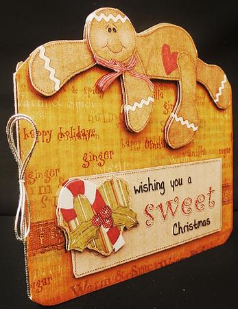 Gingerbread Sweet Christmas Over the Top Card Kit by Diane  Hitchcox