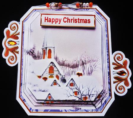 Ice Church Silver Emerald Decoupage Mini Kit by Diane  Hitchcox
