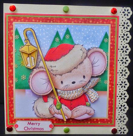 Little Lantern Mouse 7x7 Christmas Mini Kit & Decoupage by Diane  Hitchcox