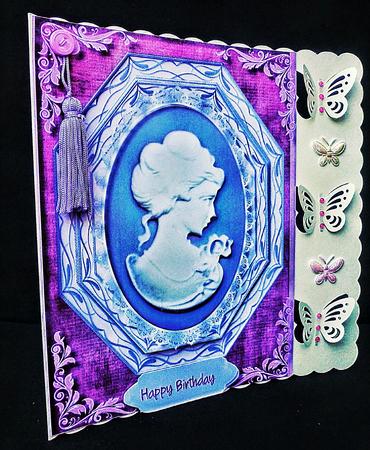 Beautiful Lilac Octagonel Cameo by Diane  Hitchcox