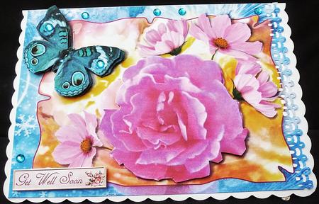 Congratulations with Flowers by Diane  Hitchcox