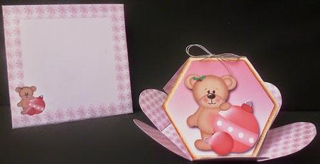 Charlie Bear and Baubles by Diane  Hitchcox