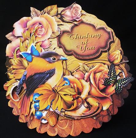 Touch of Autumn Birthday Rocker by Diane  Hitchcox